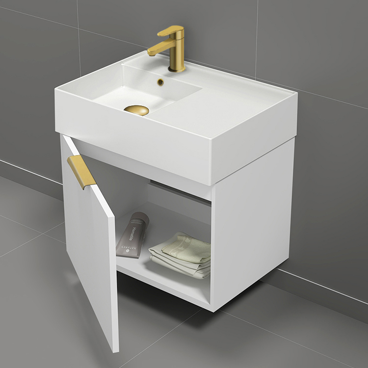 Nameeks DERIN556 By Nameek's Derin Modern Bathroom Vanity, Wall Mount
